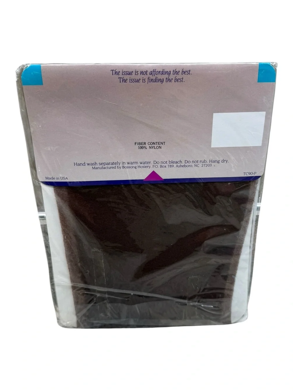 Vintage Town & Country Ultra Sheer Pantyhose 100% Nylon Small Coffee 525